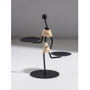 Подсвечник металл на 2 свечи "Абориген жонглёр" d=6 см 16х8х16 см   10873968 (10873968) 