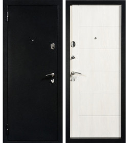 Дверь входная "Кельн" Букле черный/дуб шале снежный (левая) 960х2050 мм