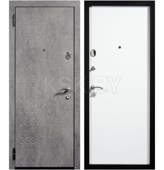 Дверь входная "Берлин" Верона графит/белый (левая) 960х2050 мм