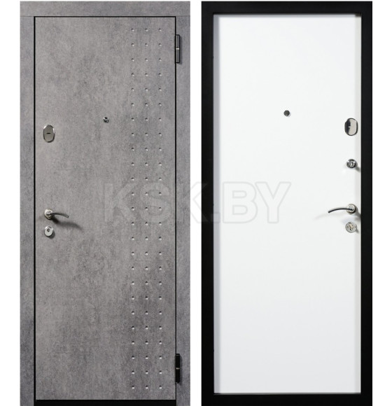 Дверь входная "Берлин" Верона графит/белый (правая) 860х2050 мм