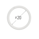 Кольцо протекторное (D-20мм) 10шт. для натяжного потолка Технопластик