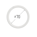 Кольцо протекторное (D-70мм) 10шт. для натяжного потолка Технопластик