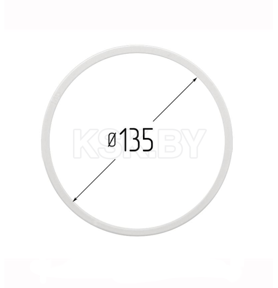 Кольцо протекторное (D-135мм) 5шт. для натяжного потолка Технопластик