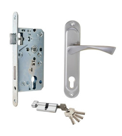 Замок врезной с цилиндром кл./верт. 7504/72 ZC SN