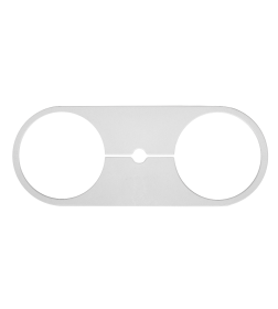 Обвод для трубы пластина 105мм белый  для натяжного потолка Технопластик