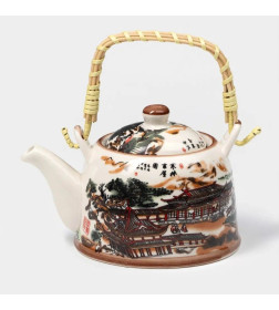 Чайник заварочный с металл ситом "Пейзаж" 600 мл