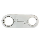 Обвод для трубы пластина 45/55мм L210 белый с замком 2шт. для натяжного потолка Технопластик