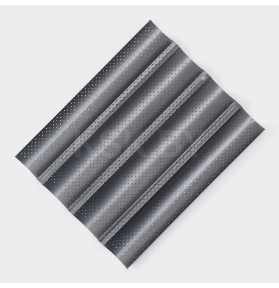 Форма для выпечки с а/п покрытием перфорированная 38х31х2,5 см "Хлеб. Багет" (3562495) 