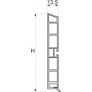 Цоколь мебельный h100мм,"алюминий" L-4000мм (89454) 