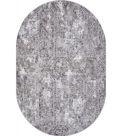 Ковер Merinos SILVER F390, 1*2, OVAL, GRAY