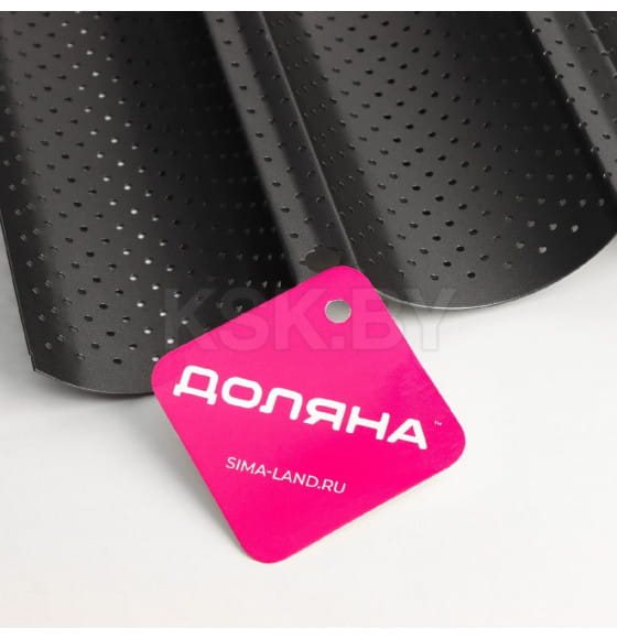 Форма для выпечки с а/п покрытием перфорированная 38х23,5х2,5 см "Хлеб. Багет" (7887008) 