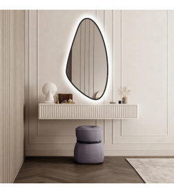 Зеркало с подсветкой Алмаз-Люкс Java black 11055d2-6 датчик движения