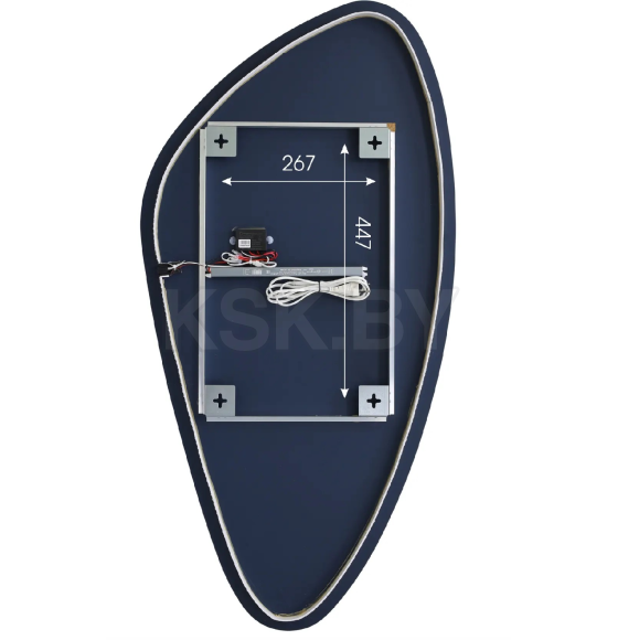 Зеркало с подсветкой Алмаз-Люкс Java black 11055d2-6 датчик движения (Java black 11055d2-6) 