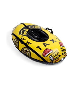 Тюбинг-ватрушка овальный МАШИНКА желтая 10964252