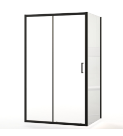 Душевой уголок AQUABATH ATLAS AB-11C-1280-2000-BK 120x80 черный матовый