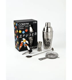 Набор для приготовления коктейлей "Собери друзей", 5 предметов, карточки с рецептами