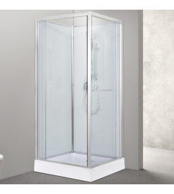 Кабина душевая AQUABATH ATLAS AB-1002S прямоугольная 90x90 хром