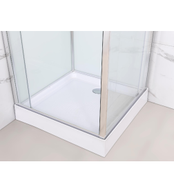 Кабина душевая AQUABATH ATLAS AB-1002S прямоугольная 90x90 хром