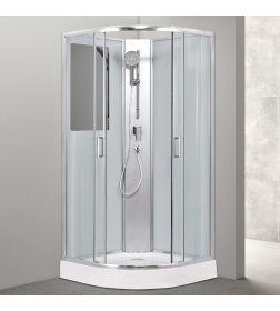 Кабина душевая AQUABATH ATLAS AB-1000A четверть круга 90x90 хром