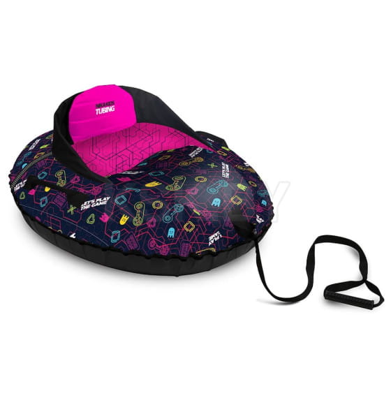 Тюбинг овальный НИКА 075х92 см (чехол 850х1040 мм.) ГЕЙМЕРСКИЙ с камерой (ТБМ1/ГМ) 