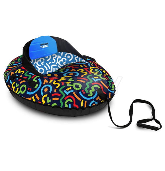 Тюбинг овальный НИКА 075х92 см (чехол 850х1040 мм.) ГРАФИЧНЫЙ с камерой (ТБМ1/Г) 