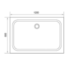 Поддон душевой AQUABATH ATLAS ABR-120.8 прямоугольный 120x80 (ABR-120.8) 