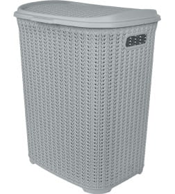 Корзина для белья Plast Team Melange 65л серый шторм PT408011025