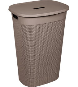 Корзина для белья Plast Team BLACK  OSLO 55л шоколадный мокко PT133410015