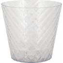 Горшок для цветов InGreen Manhattan Cristallo D160мм, 1,6 л c дренажной вставкой прозрачная вода (IG671110999) 
