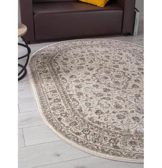 Ковры тканные VALENCIA DELUXE F014, 2*3, OVAL, CREAM