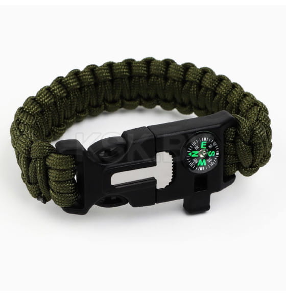 Браслет для выживания «Сильный духом», 26 х 2,5 см. 7904683 (7904683) 