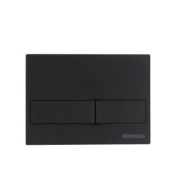 Комплект Berges: инсталляция Visam Slim 525 кнопка L5 Soft Touch черная, унитаз VITA Rimless 49 см, сиденье дюропласт VITA Slim SO