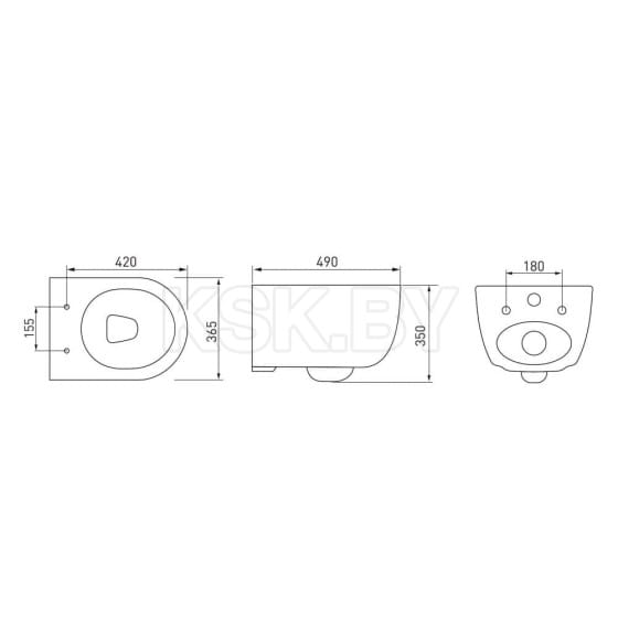 Комплект Berges: инсталляция Visam Slim 525, кнопка L3 хром глянец, унитаз VENTAS Rimless, сиденье дюропласт (EX-043237) 