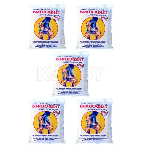 Соль для ванны магниевая AROMA'Saules Бишофит Натуральный 2500 гр (5*500 гр)