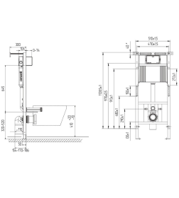 Инсталляция Cersanit AQUA 50 PRIME M
