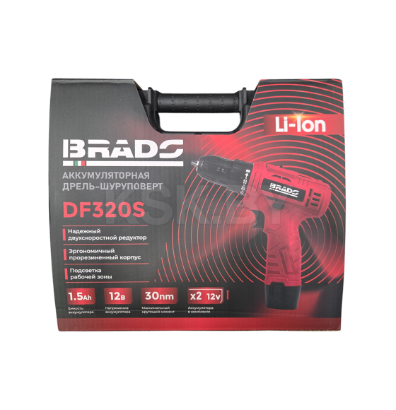 Дрель-шуруповерт аккумуляторная BRADO DF320S (BDF320S.00) 