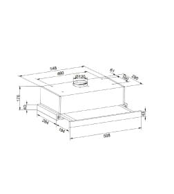 Вытяжка кухонная ZORG SLIM 1030 60 M белая