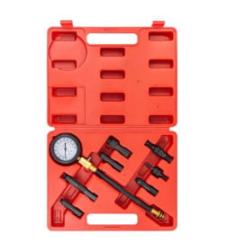 Индикатор компрессии бензинового двигателя (0-20Bar), в кейсе FORCEKRAFT