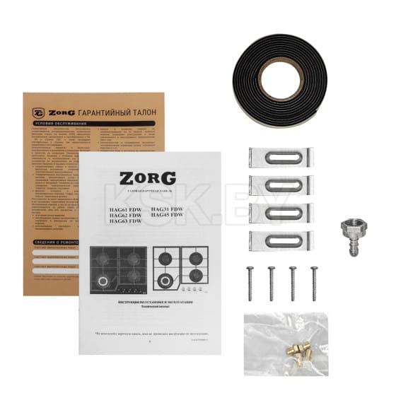 Газовая варочная панель ZorG HAG63 FDW White (УТ-00004942) 