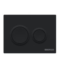 Комплект Berges: инсталляция Visam Slim 525 кнопка O5 Soft Touch черная, унитаз VITA Rimless 49 см, сиденье дюропласт VITA Slim SO