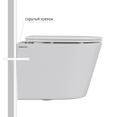 Комплект Berges: инсталляция Visam Slim 525 кнопка O5 Soft Touch черная, унитаз VITA Rimless 49 см, сиденье дюропласт VITA Slim SO (EX-043378) 