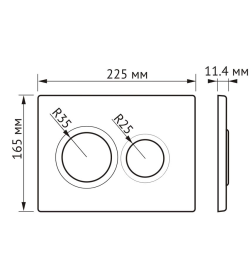 Комплект Berges: инсталляция Visam Slim 525 кнопка O5 Soft Touch черная, унитаз VITA Rimless 49 см, сиденье дюропласт VITA Slim SO