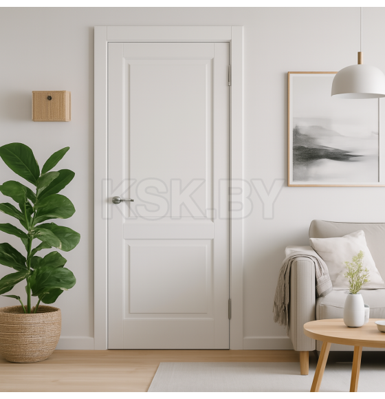 Дверное  полотно K1 ДГ белая эмаль 2000х800х38мм,уценка