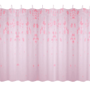 Шторка для ванны Fashun розовая с цветочным орнаментом полиэтилен 180х180 см A8818 (A8818) 