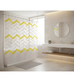 Шторка для ванны Fashun солнечная фантазия полиэтилен 180х180 см A8817