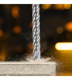 Бур по бетону цельная крестовая пластина 14x215 мм SDS PLUS Denzel