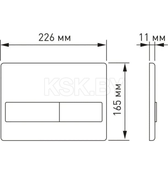 Кнопка для инсталляции Visam L9 золото матовый EX-226-029 (EX-226-029) 