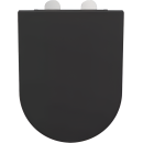 Сиденье BERGES дюропласт Ventas Black Slim SO, микролифт, быстросьем, металл (012703) 