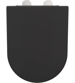 Сиденье BERGES дюропласт Ventas Black Slim SO, микролифт, быстросьем, металл