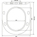 Сиденье BERGES дюропласт Ventas Black Slim SO, микролифт, быстросьем, металл (012703) 